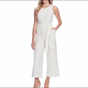 Vince Camuto White Lace Jumpsuit Size 4